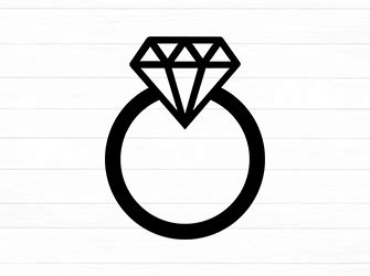 Dazzling Diamonds: Get Your Free Diamond Ring SVG Now!