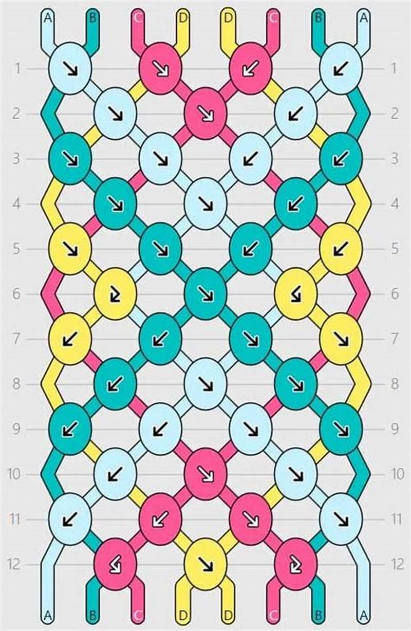 Diamond String Bracelet Pattern