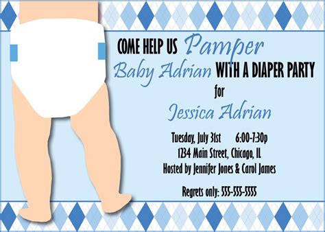 Wonderful Diaper Invitation Ideas for Baby Shower Party Invitations