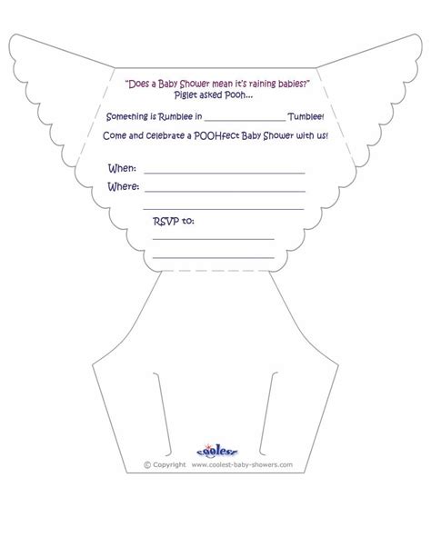 Diaper Template For Baby Shower Favors