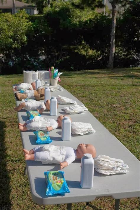 Diaper Changing Relay Race