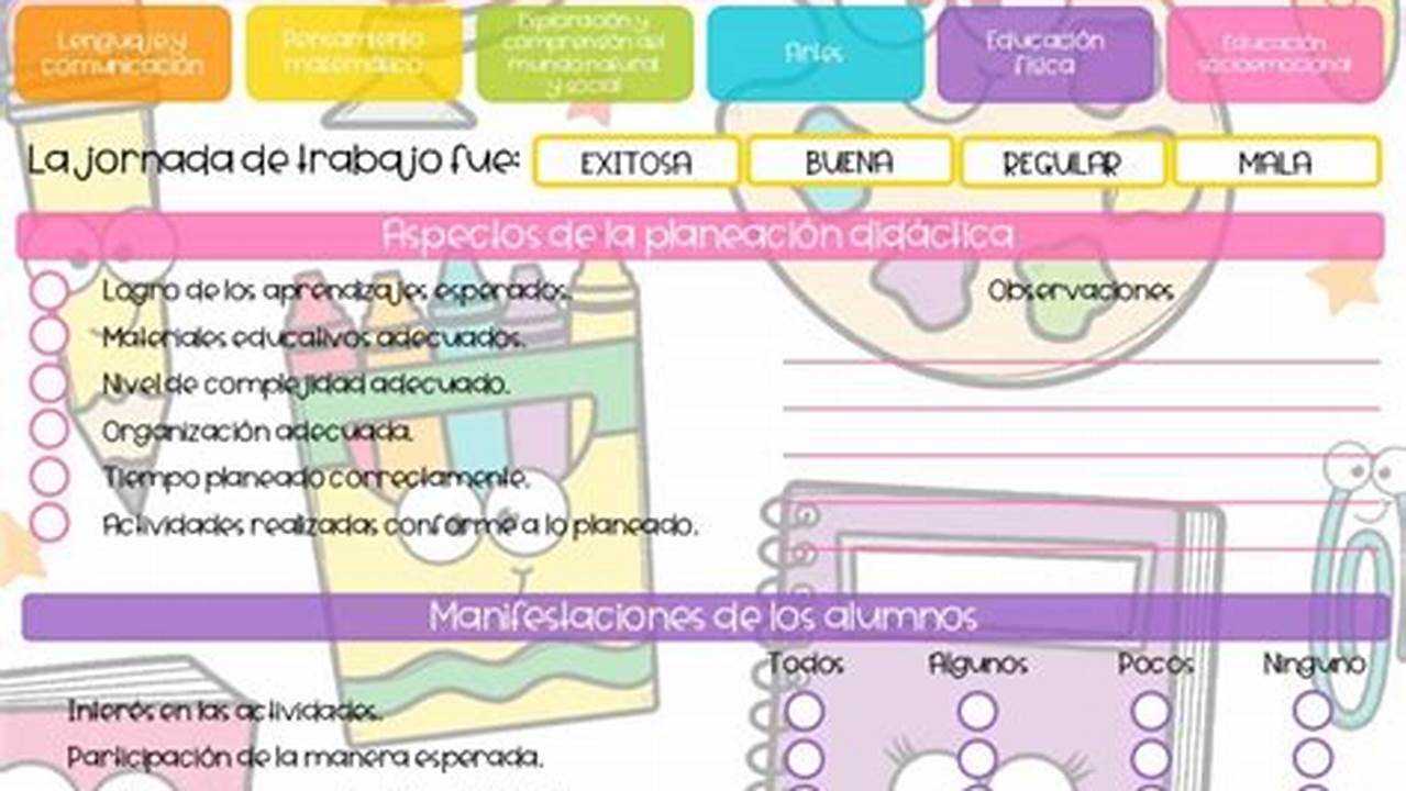 Diario De La Educadora Preescolar Nuevo Modelo Educativo