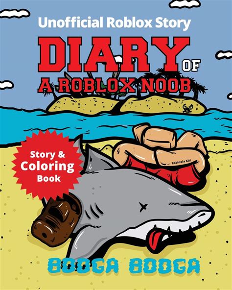 Diary of a Roblox Noob: Booga Booga (Roblox Story and Coloring 