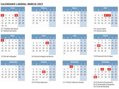 Dias Festivos En Murcia Calendario laboral Murcia 2021: días festivos y puentes | España