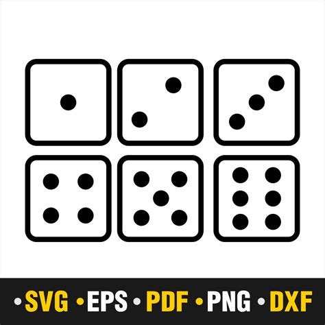 Rolling with Style: Free Dice SVGs for Your designs!