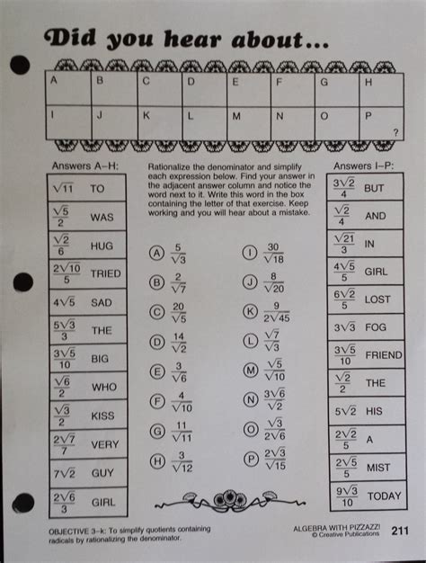 Did You Hear About Worksheet Answers Page 211