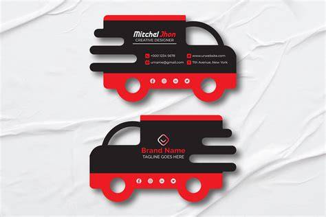 Die-Cut Business Card Design