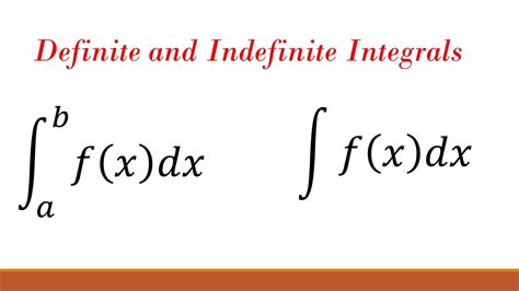 Unveiling the Mysteries: Shedding Light on the Distinctions Between Definite and Indefinite Integrals