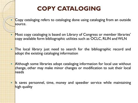 Difference Between Original Cataloging And Copy Cataloging