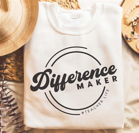 Unlock the Magic of Teaching with Difference Maker Teacher Life SVG - Elevate Your Classroom Creativity!