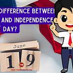 Difference between Juneteenth and Independence Day