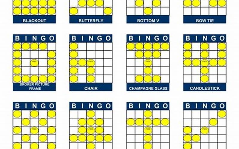 Different Types Of Bingo Cards