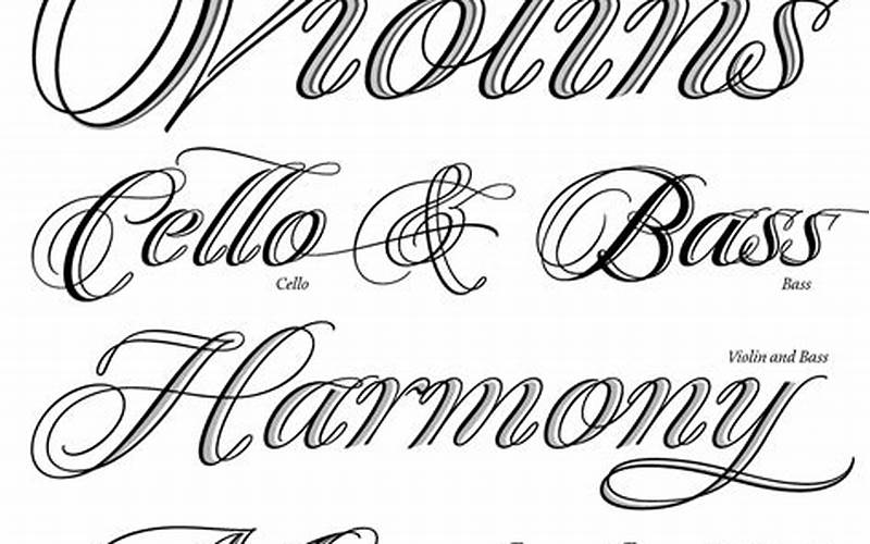 Different Types Of Calligraphy Fonts