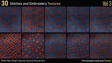 Different Embroidery Textures