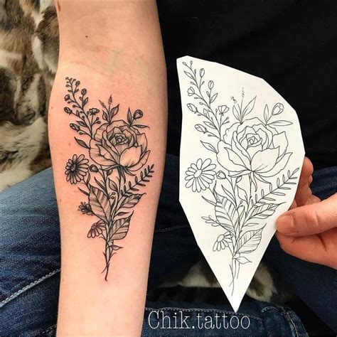 Different Flower Tattoos