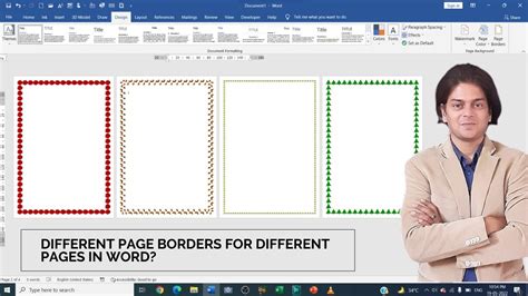 Different Page Borders for Different Pages
