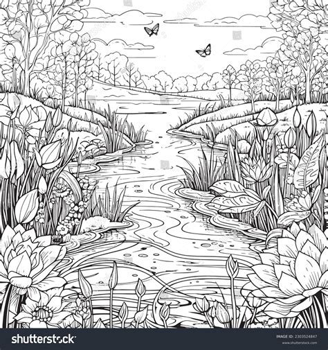 Different Styles of Adult Nature Coloring Pages