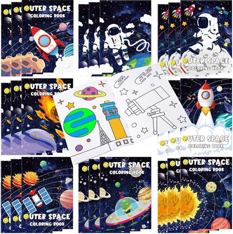 Different Styles of Space Coloring Books Available