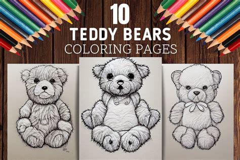 Different Styles of Teddy Bear Pictures To Color