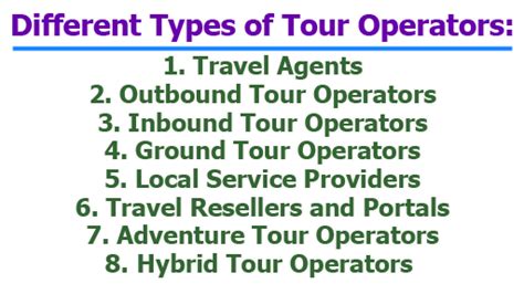 Different Tour Options Travel