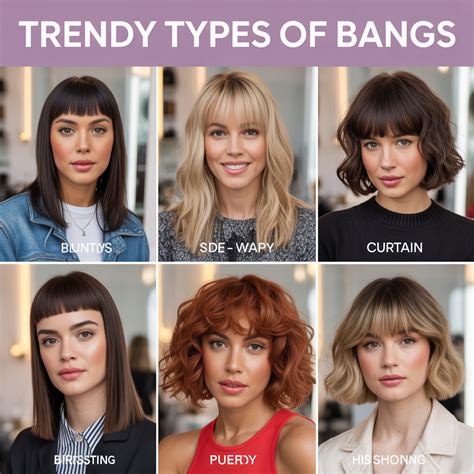 Different Types of Bangs for Your Lob