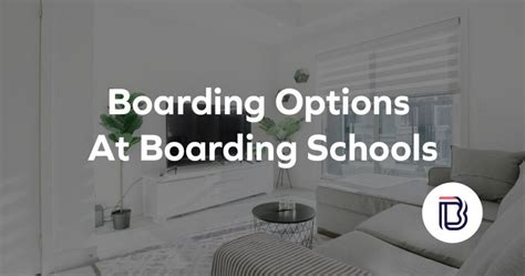 Different Types of Boarding Options