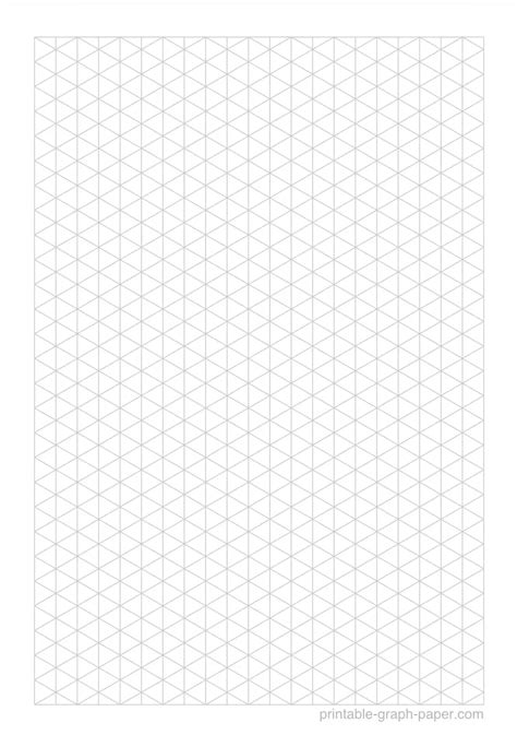Different Types of Isometric Graph Paper Templates