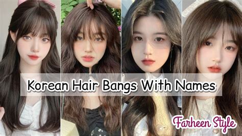 Different Types of Korean Bangs Haircut