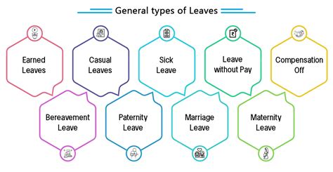 Different Types of Leave and Corresponding Samples
