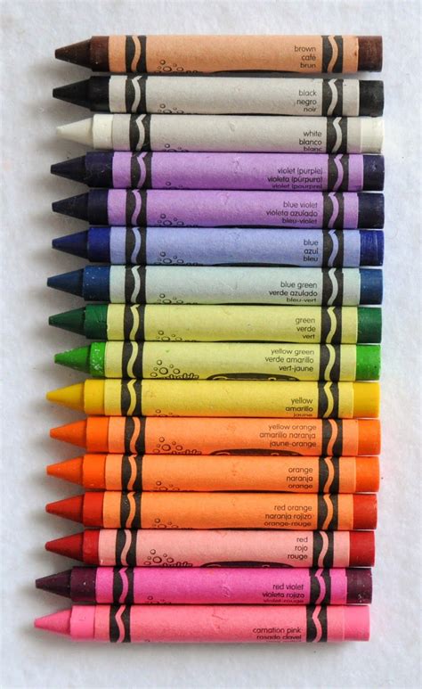Different Types of Rainbow Crayons