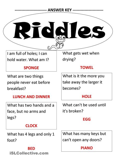 Different Types of Riddle Questions