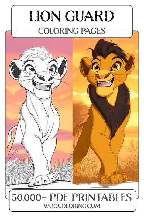 Different Types of The Lion Guard Coloring Books Available