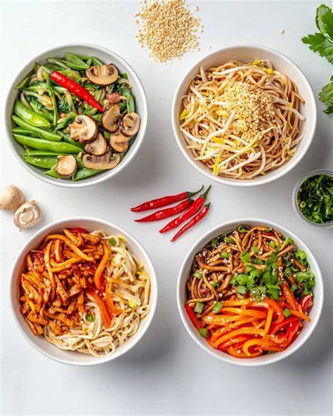 Different Variations of Creamy Noodles