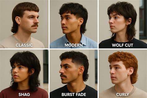 Different Variations of the Mullet Style