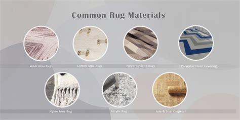 Different types of rug materials