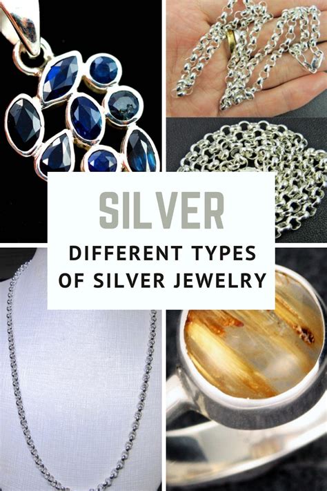 Different types of silver bracelet