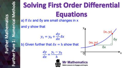 Differential Equations Numerical Methods For Solving Highlights