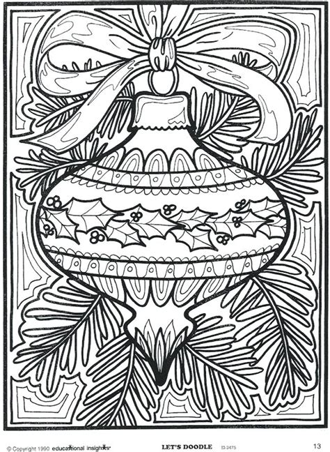 Difficult Christmas Coloring Pages