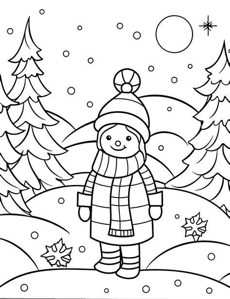 Difficult Winter Coloring Pages