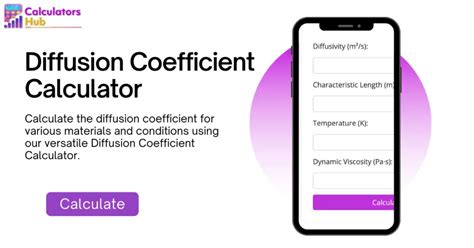 Diffusion Coefficient Calculator
