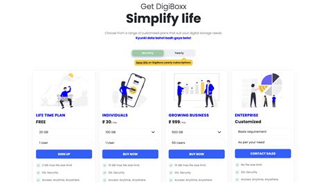 DigiBoxx: Plans and pricing