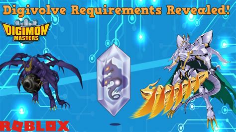 Digimon Masters Roblox: Evolution Requirements Revealed 
