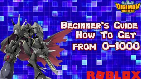 Digimon Masters Roblox: Full Beginner\'s Guide! Level 0-1000 