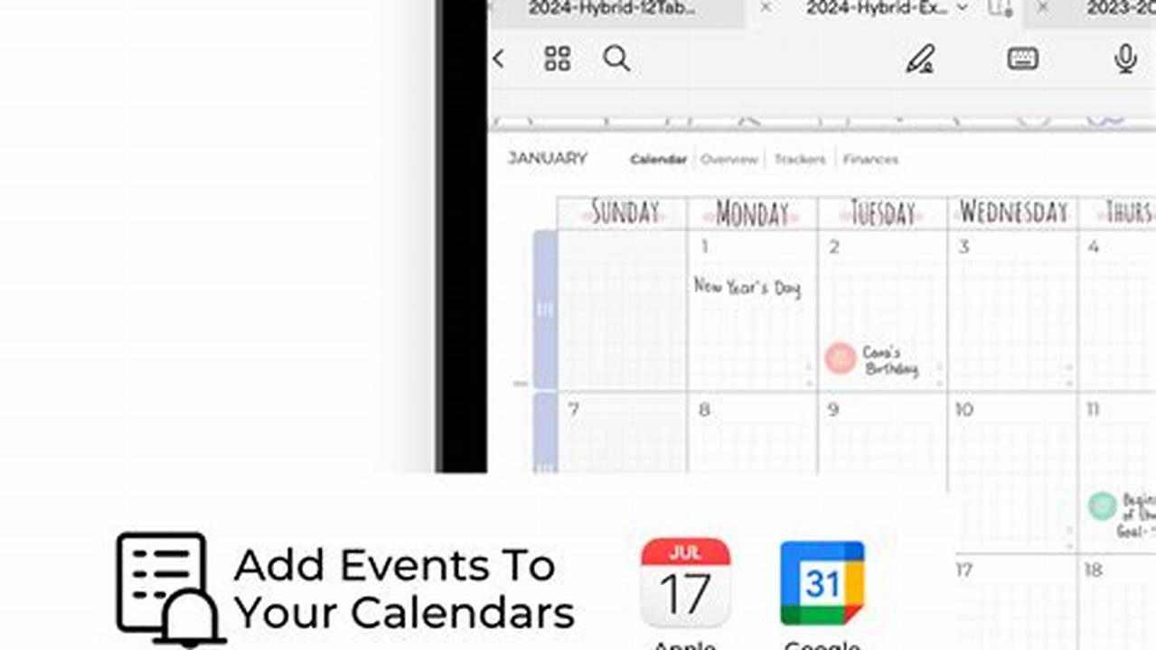 Digital Calendar Google Sync