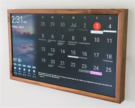 Digital Calendar Display