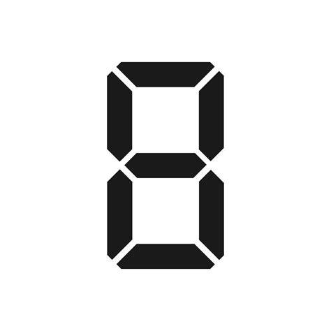 Digital Number 8