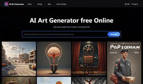 Digital art generator interface