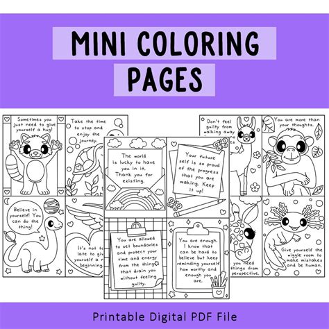 Digital vs. Printable Mini Coloring Sheets
