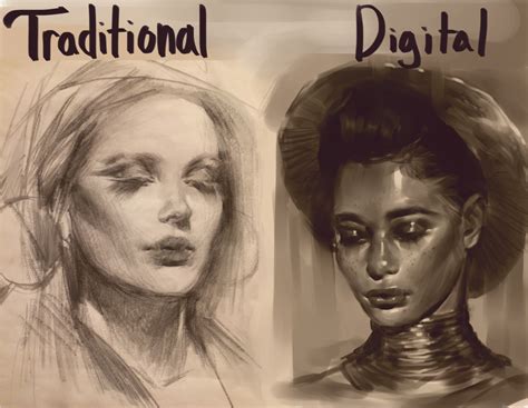 Digital vs. Traditional Drawing Methods