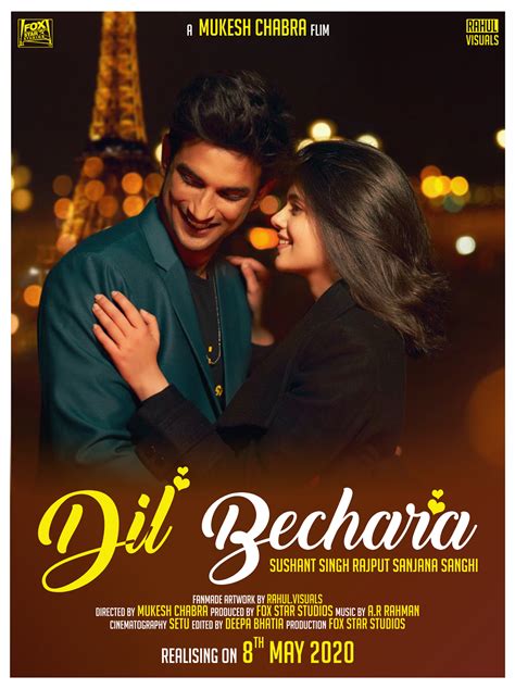 Dil Bechara Movie Poster